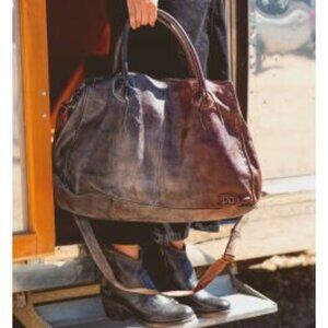 BED STU* ROCKAWAY BAG*Large Distressed Leather Tote